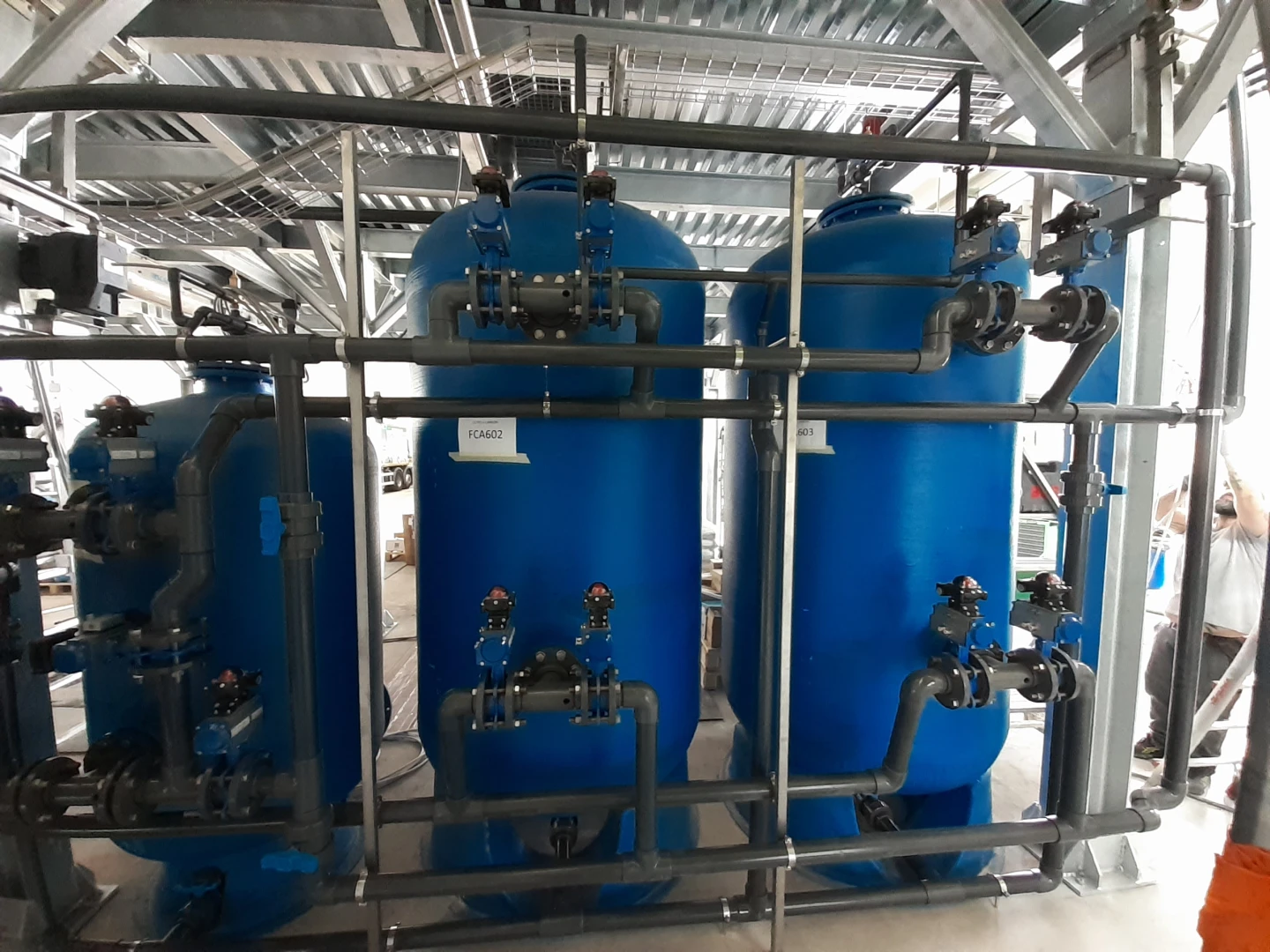 impianto di gestione acque coms